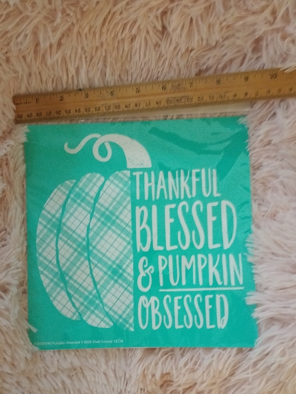 Chalk Couture Teal Chalk Transfer Design